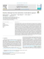 Nearshore submerged wave farm optimisation: A multi-objective approach